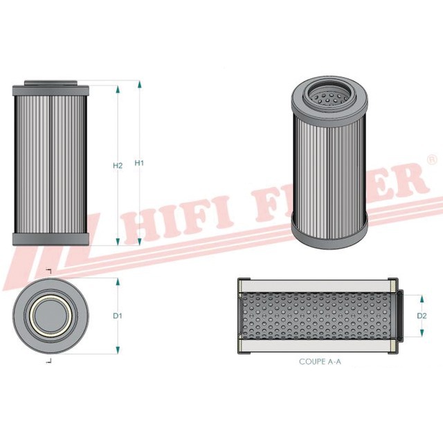 Filtre Hydraulique SH 52526 Hifi Filter référence fournisseur HIFSH52526